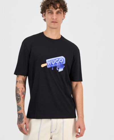 Футболка мужская Hugo by Hugo Boss Noglasy Cotton Logo-Graphic