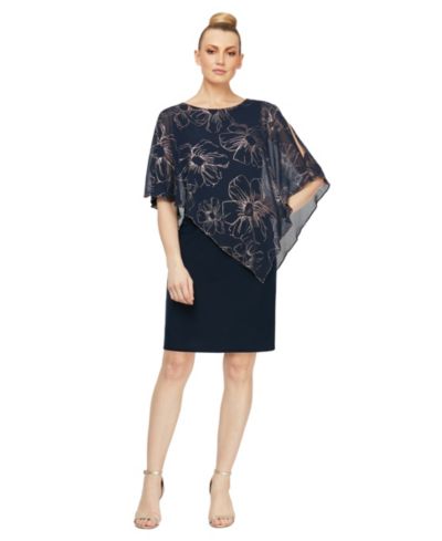Женское платье SL Fashions Crewneck Mini Sheath