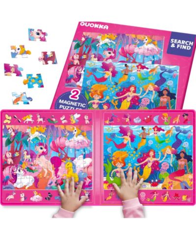 Quokka Magnetic Search and Find Puzzles, 2-Pack, Ages 3+