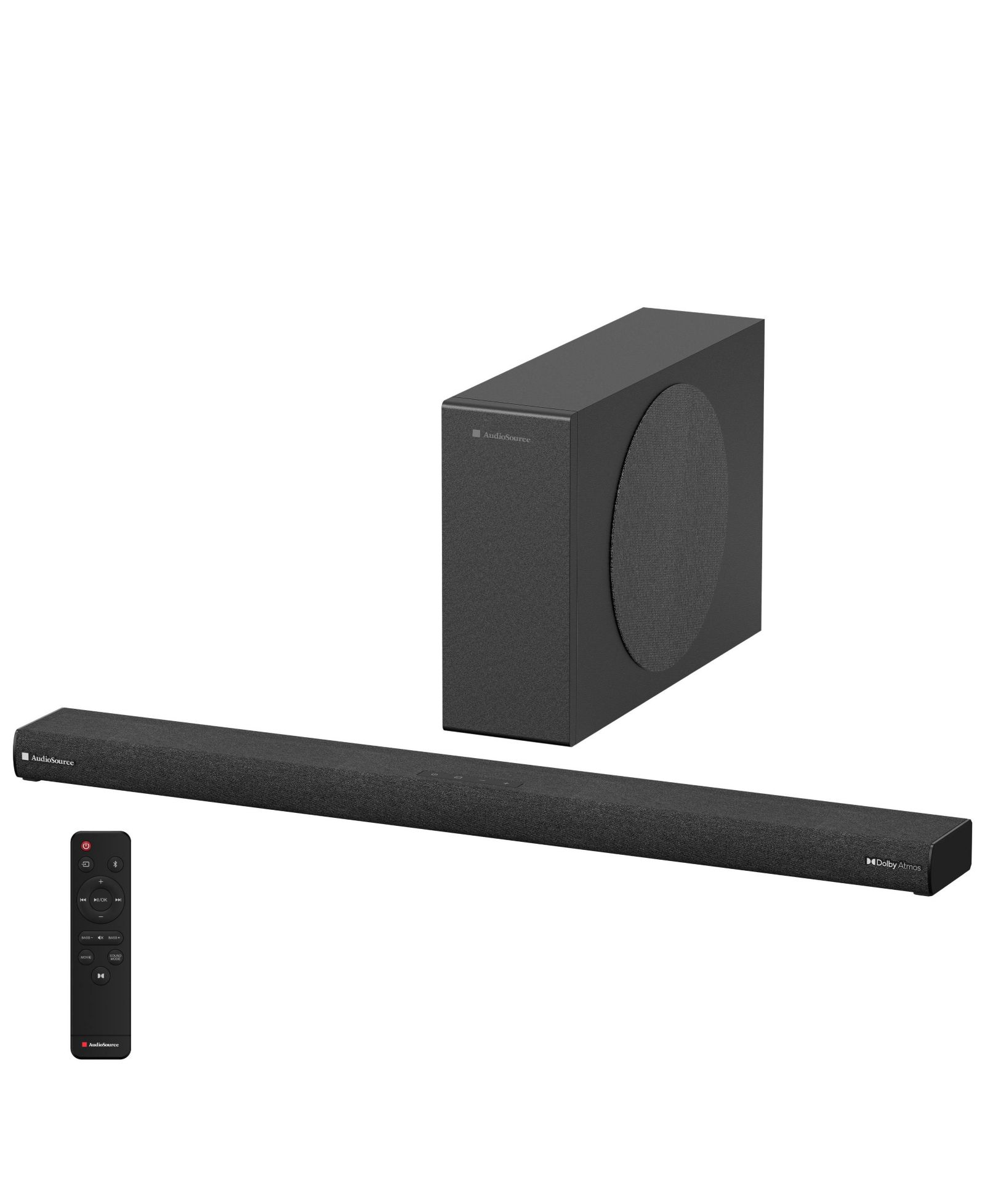Audiosource 2.1-Channel 240W Dolby Atmos Soundbar with Wireless Subwoofer