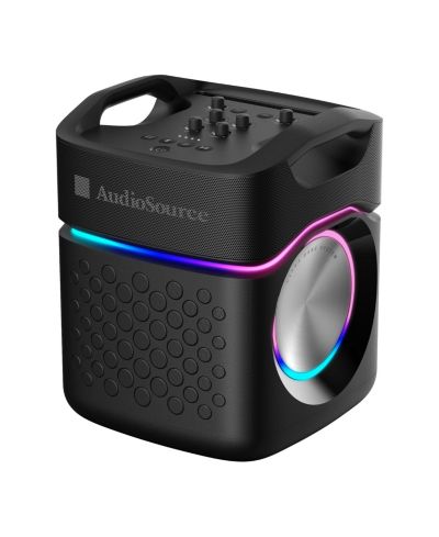 Портативная акустическая система AudioSource 2.1 Party Speaker, 160W, Subwoofer, RGB Lights, Bluetooth 5.3, Dual Mics