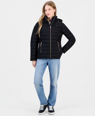 Женская утепленная куртка Tommy Hilfiger Hooded Packable Puffer Coat