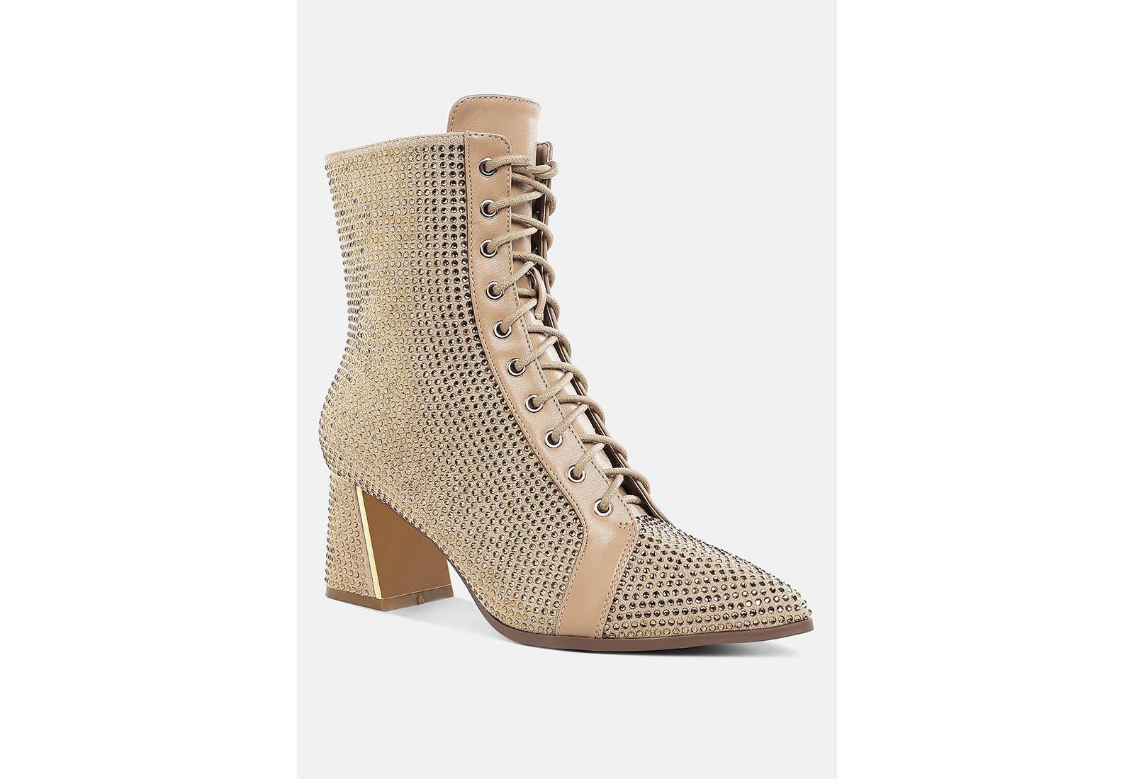 Женские ботильоны London Rag Calla Rhinestone Embellished Ankle Boots