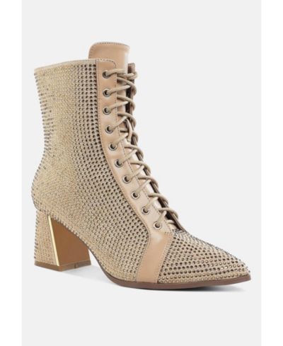Женские ботильоны London Rag Calla Rhinestone Embellished Ankle Boots