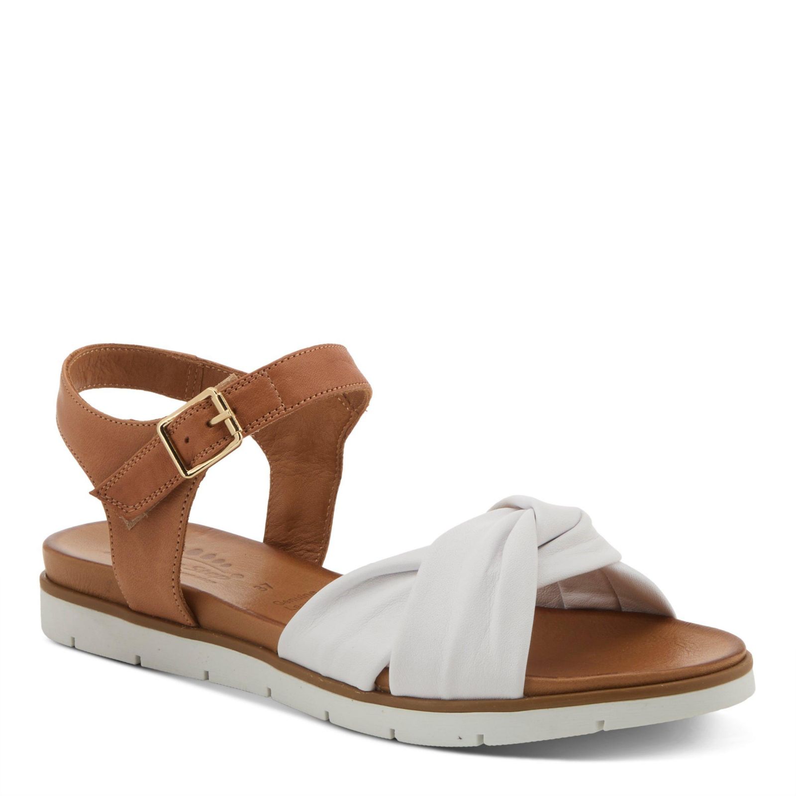 Spring Step Nihira Women's Flat Sandal with Tubular Leather Upper