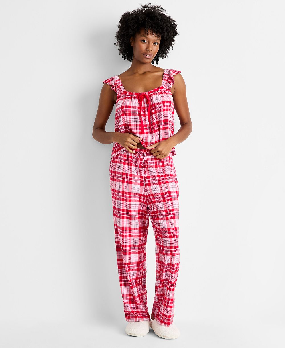 Пижамный комплект State of Day Flannel Tank and Pant Женский