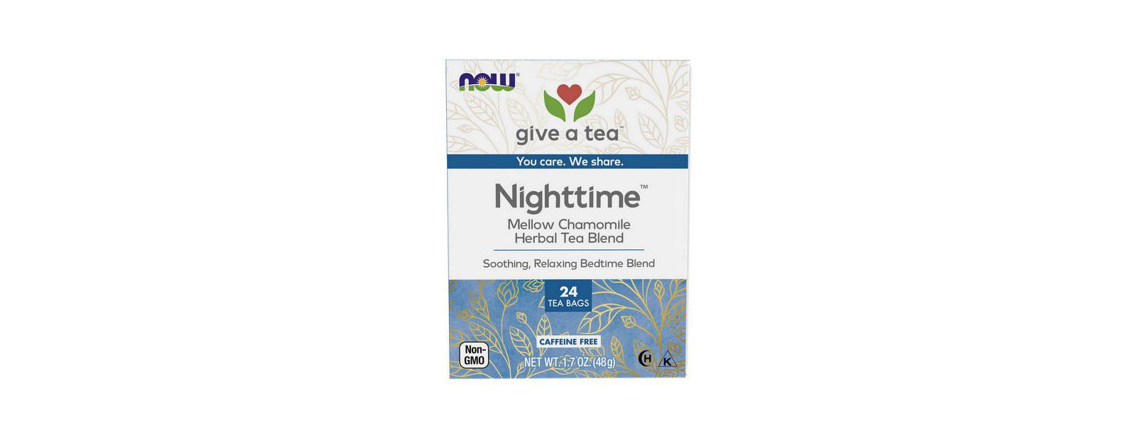 Чай NOW Foods Nighttime, 24 пакетика
