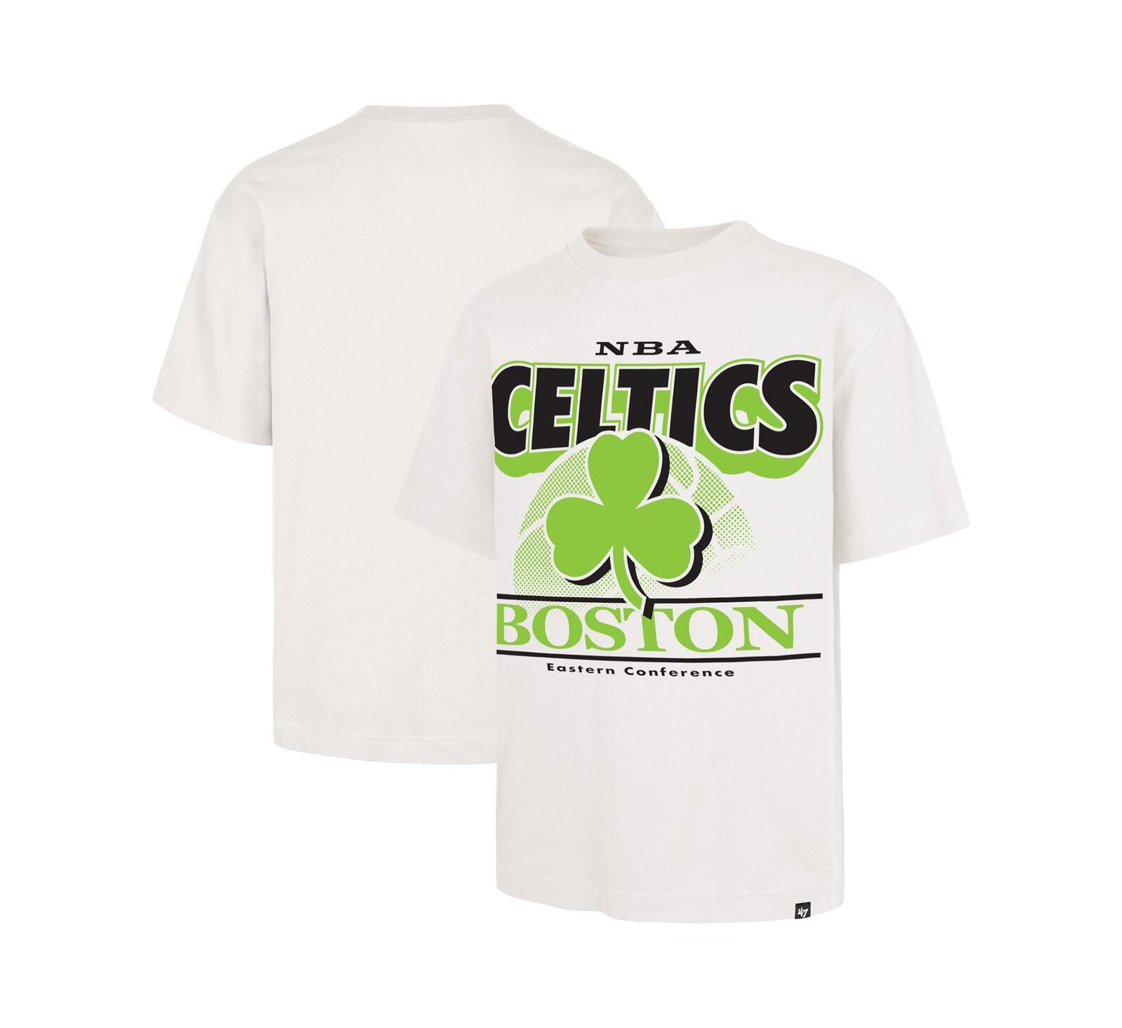 '47 Brand Men's White Boston Celtics City Edition Shifty Foundation T-Shirt