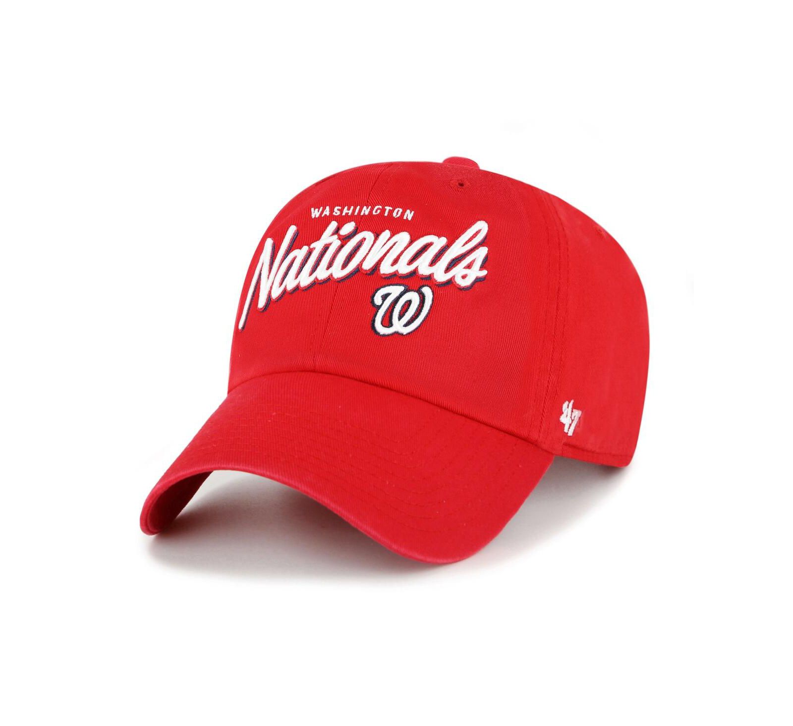 '47 Brand Women's Red Washington Nationals Ariana Clean Up Adjustable Hat