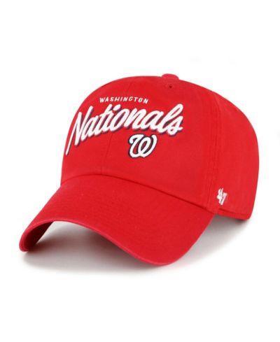 '47 Brand Women's Red Washington Nationals Ariana Clean Up Adjustable Hat