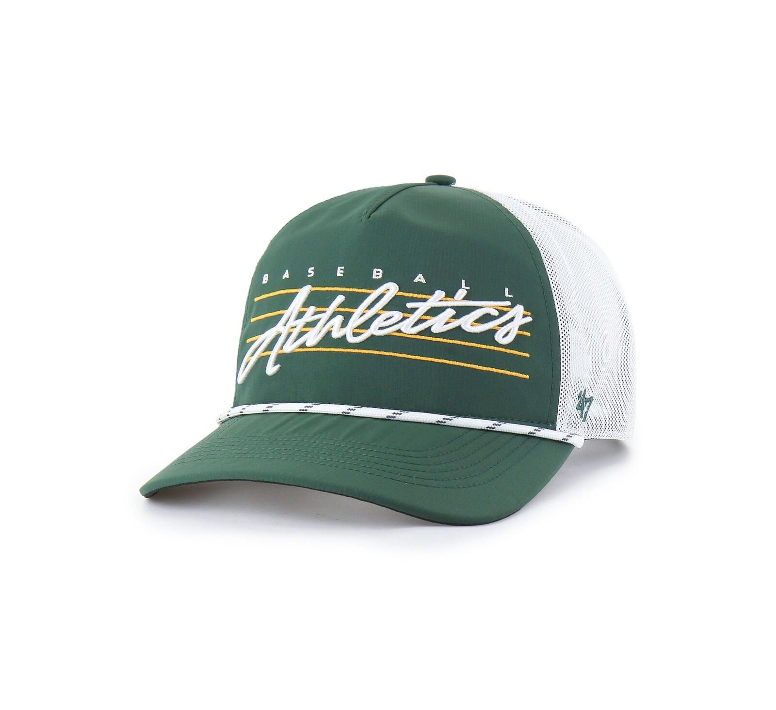 '47 Brand Men's Dark Green Athletics Brrr Downburst Mesh Hitch Adjustable Hat