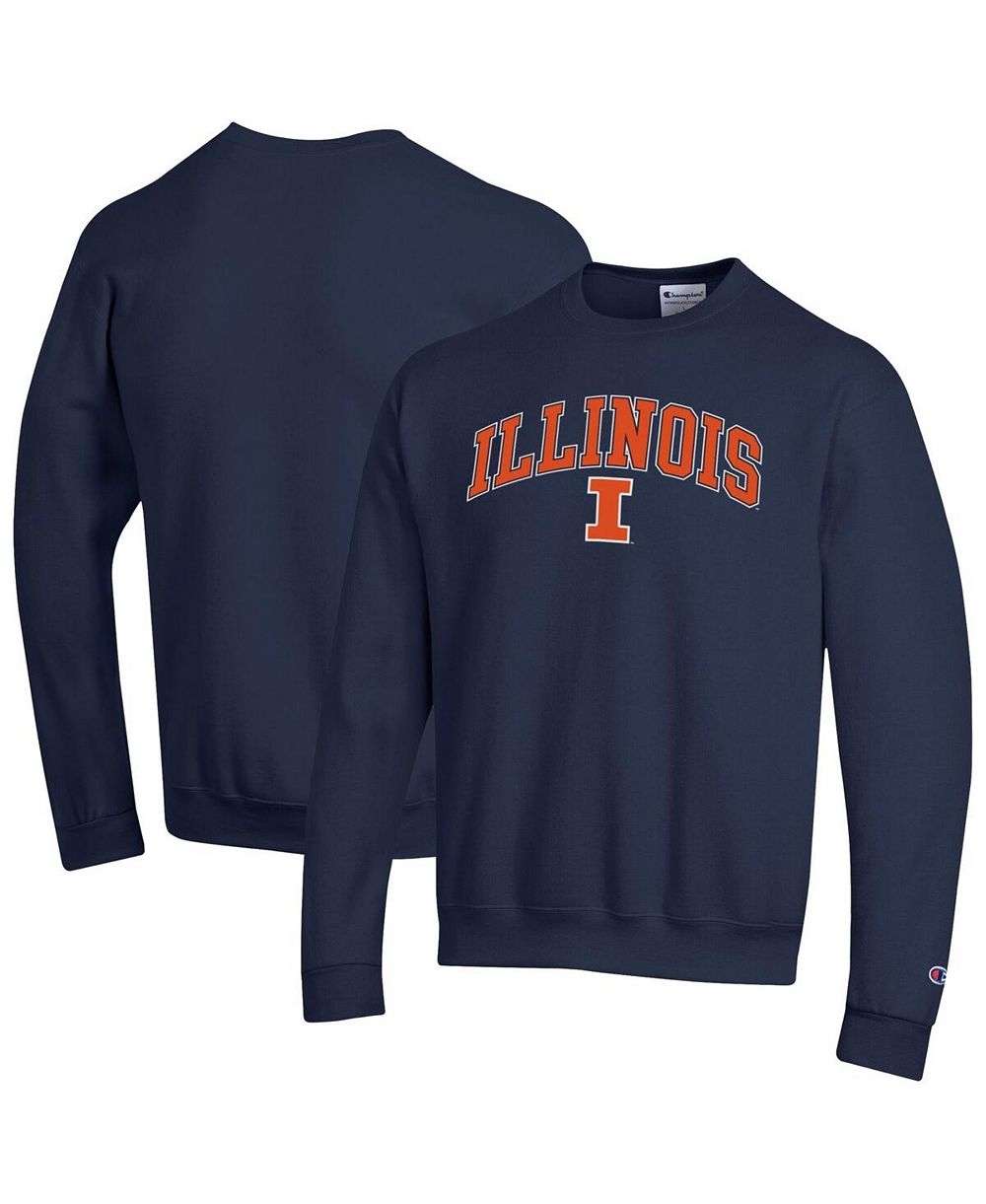 Свитшот Champion Мужской Orange Illinois Fighting Illini Arch Over Logo Pullover