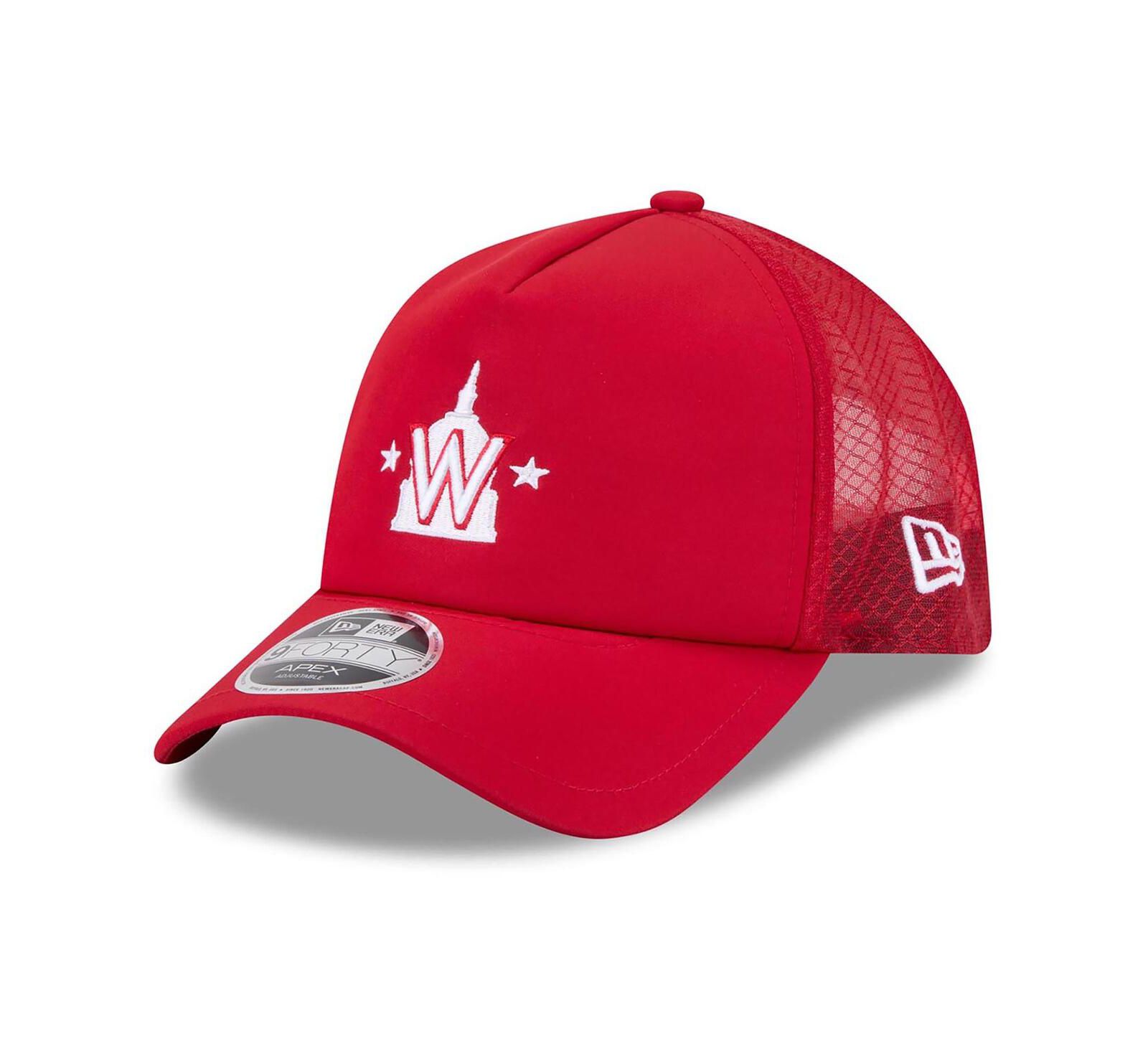 New Era мужская кепка Washington Nationals 2026 Batting Practice Alternate Apex 9FORTY регулируемая красная