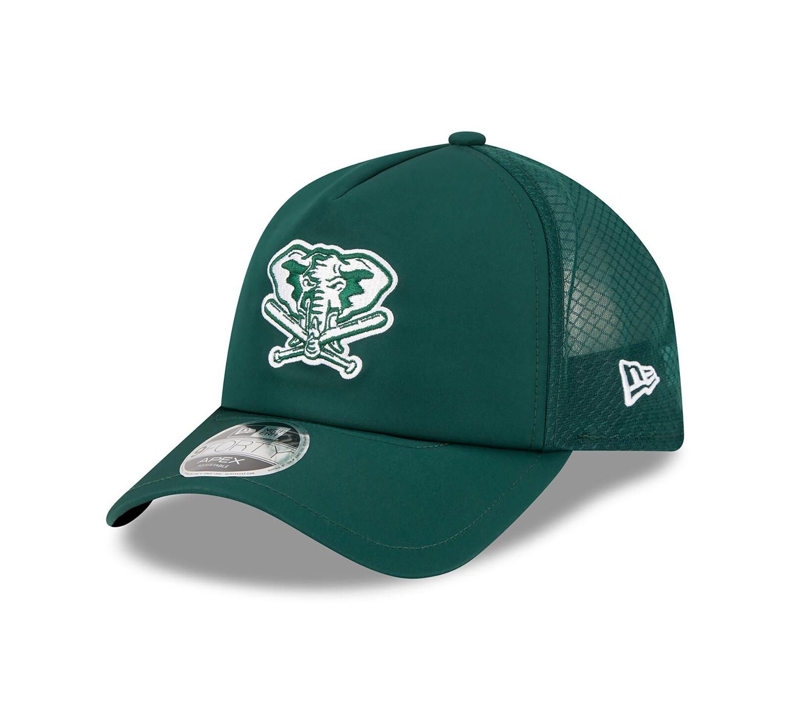 New Era Men's Green Athletics 2026 Batting Practice Alternate Apex 9FORTY Adjustable Hat