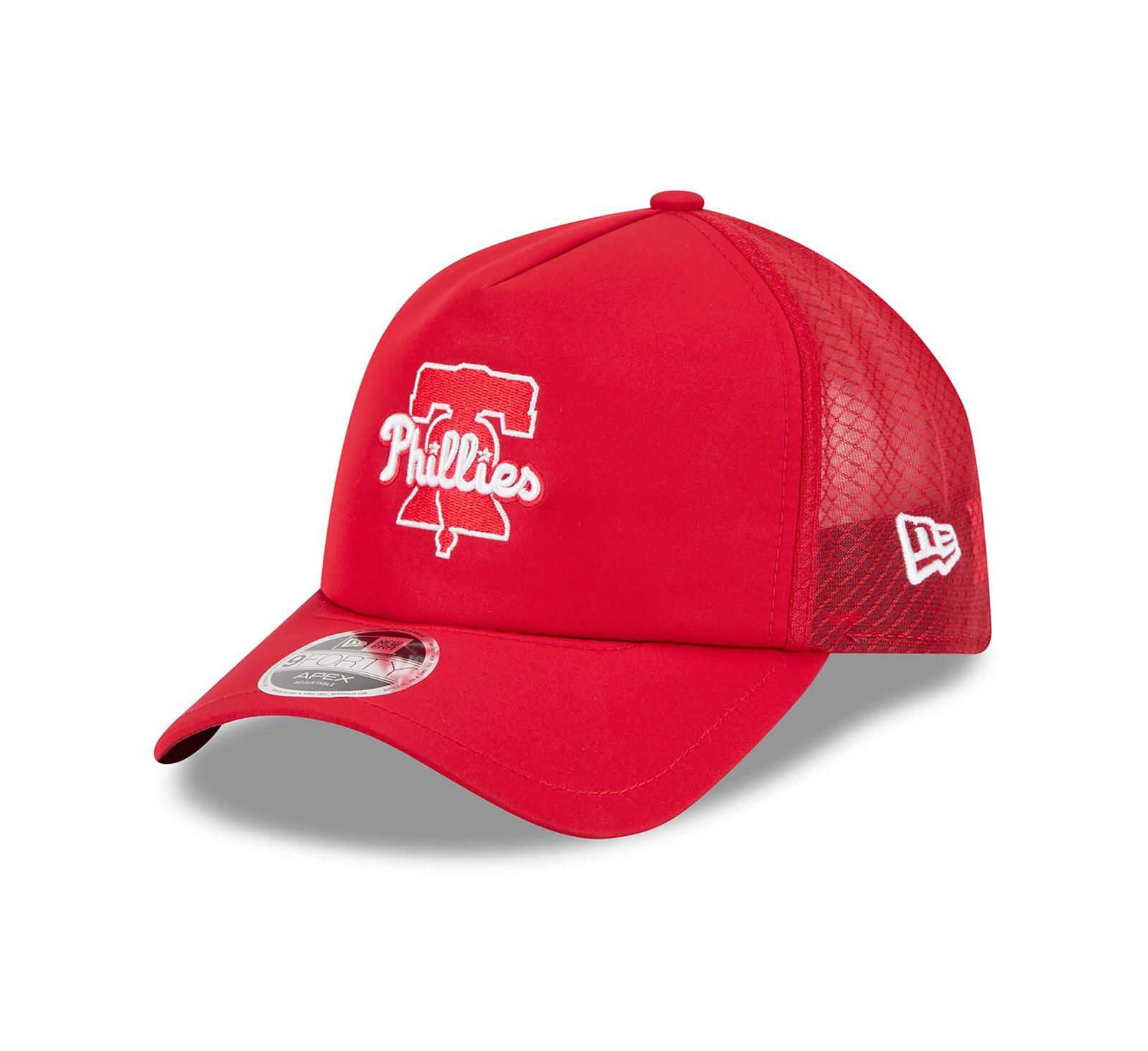 New Era Мужская красная кепка Philadelphia Phillies 2026 Batting Practice Alternate Apex 9FORTY