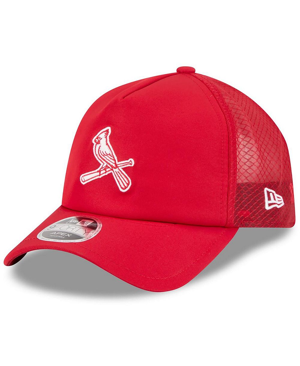 New Era Men's Red St. Louis Cardinals 2026 Batting Practice Alternate Apex 9FORTY Adjustable Hat