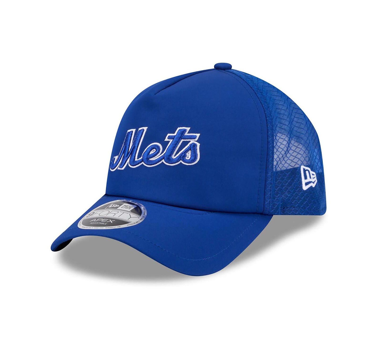 Мужская кепка New Era Royal New York Mets 2026 Batting Practice Alternate Apex 9FORTY с регулировкой