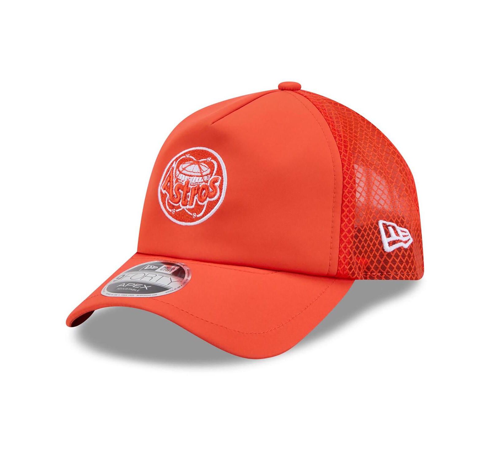 Кепка New Era Men's Orange Houston Astros 2026 Batting Practice Apex 9FORTY