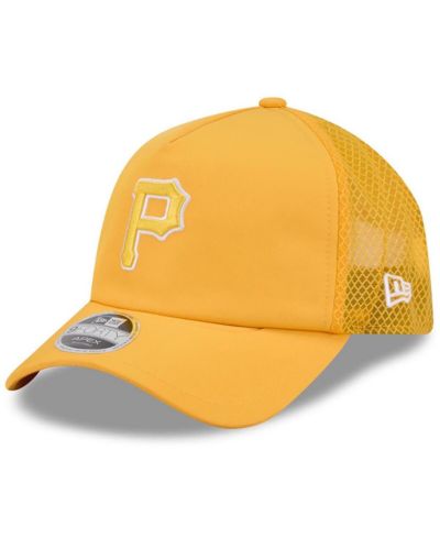 New Era Мужская кепка 9FORTY Gold Pittsburgh Pirates 2026 Batting Practice Apex Adjustable Trucker Hat