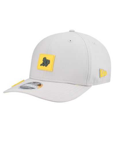 Мужская регулируемая кепка New Era Gray Athletics 2026 Clubhouse 9SEVENTY
