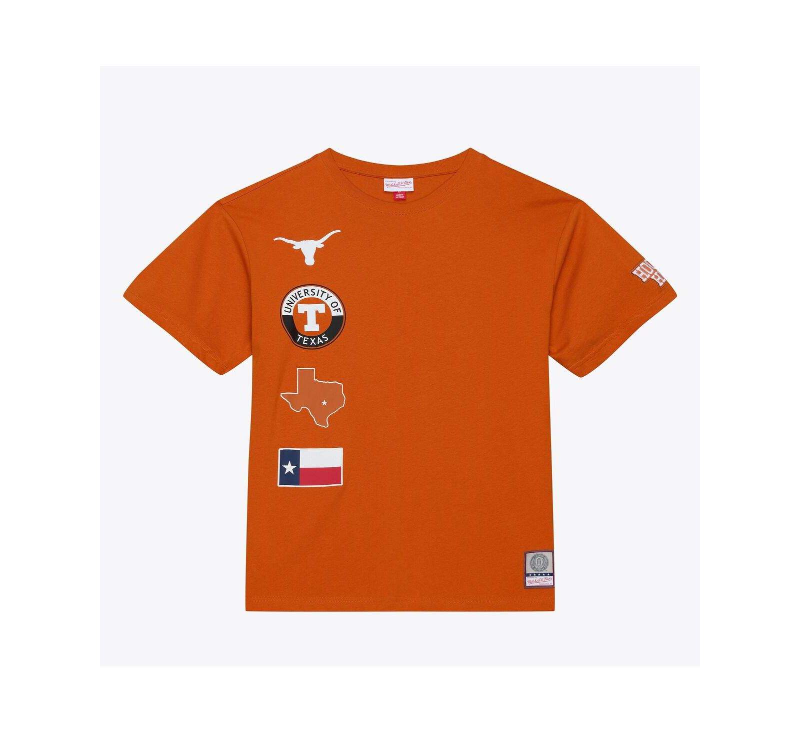 Мужская футболка Mitchell & Ness Texas Orange Texas Longhorns Double Clutch Premium
