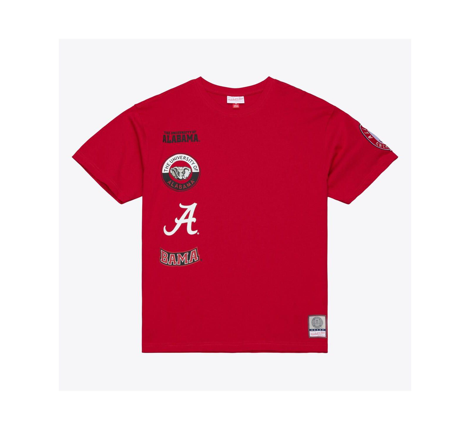 Mitchell & Ness Мужская футболка Alabama Crimson Tide Double Clutch Premium Crimson