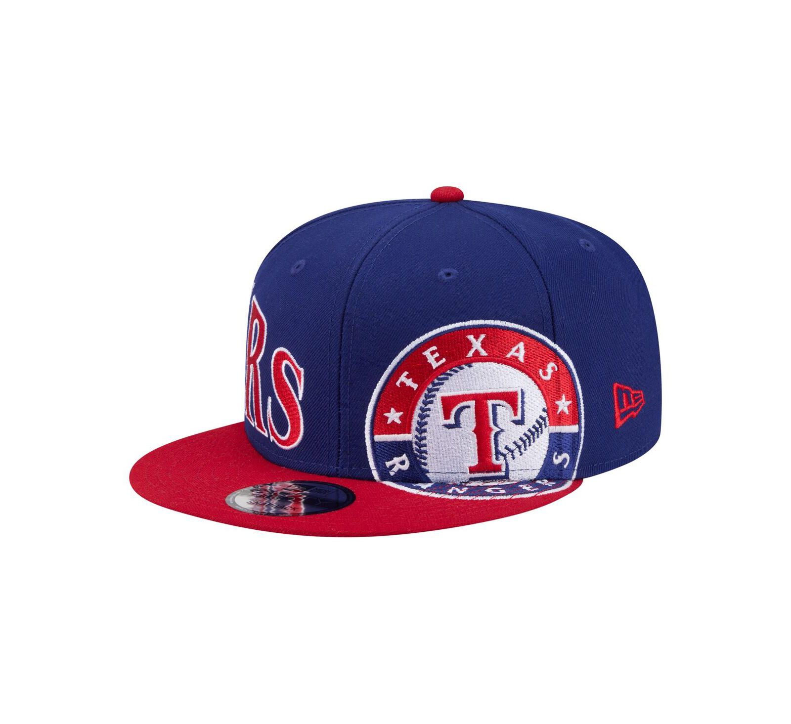 Мужская кепка New Era Texas Rangers Stretched Two-Tone 9FIFTY Adjustable Royal/Red