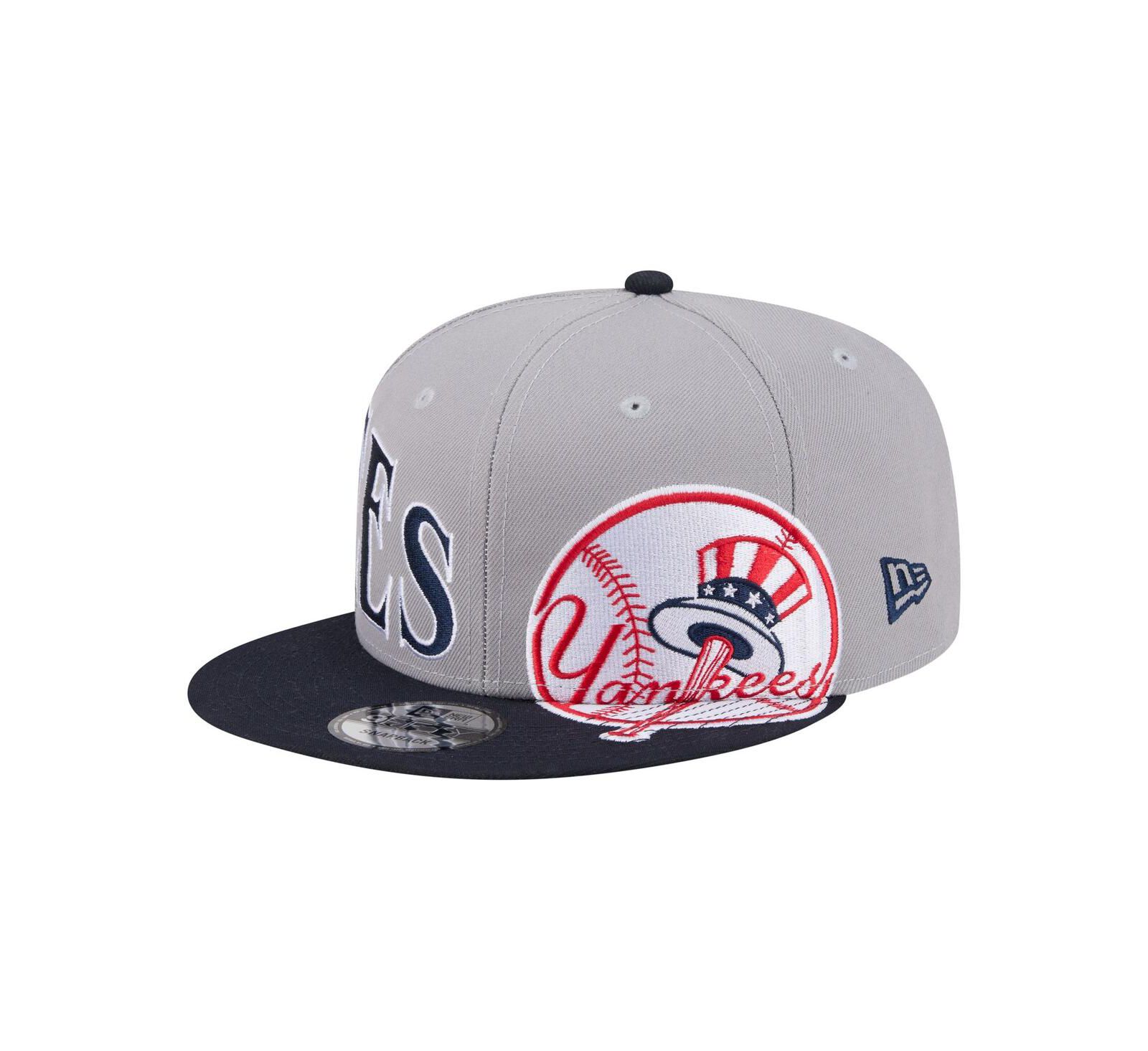 New Era Men's Gray/Navy New York Yankees Stretched Two-Tone 9FIFTY Adjustable Hat