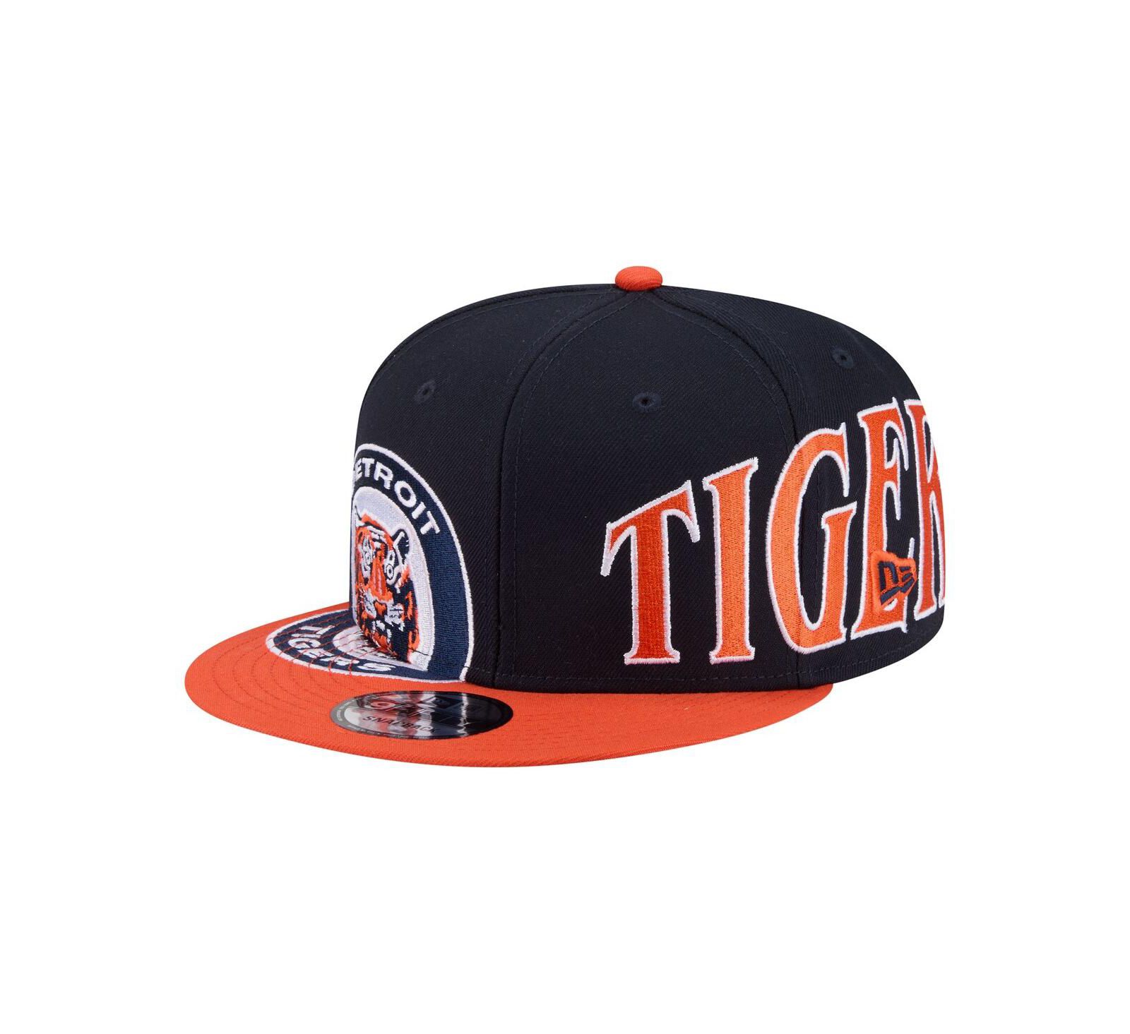 Мужская кепка New Era Navy/Orange Detroit Tigers Stretched Two-Tone 9FIFTY Adjustable