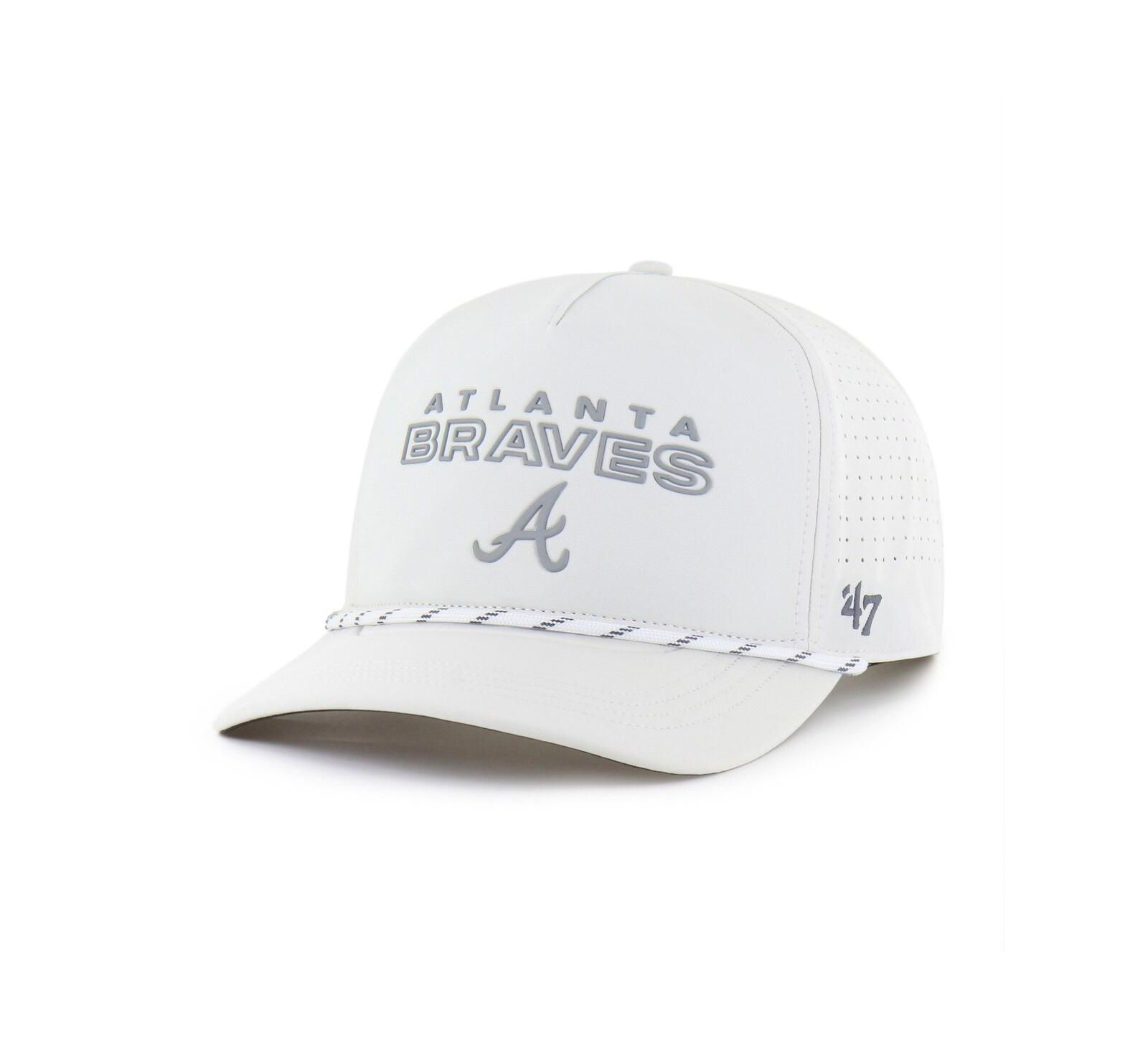 Мужская белая кепка '47 Brand Atlanta Braves Forward Vault Hitch регулируемая