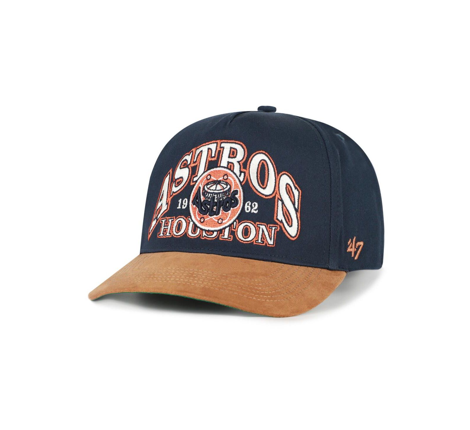'47 Brand Мужская коричневая кепка Houston Astros Cooperstown Break Wood Suede Hitch Adjustable