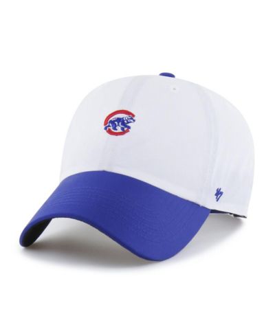 Мужская регулируемая кепка '47 Brand White/Royal Chicago Cubs Vista Mini Clean Up brrr°