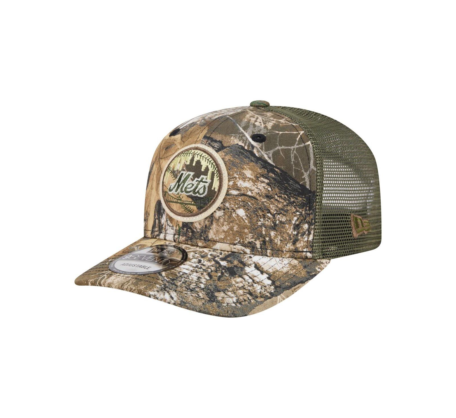 Мужская бейсболка New Era New York Mets Camo Realtree 9SEVENTY Adjustable