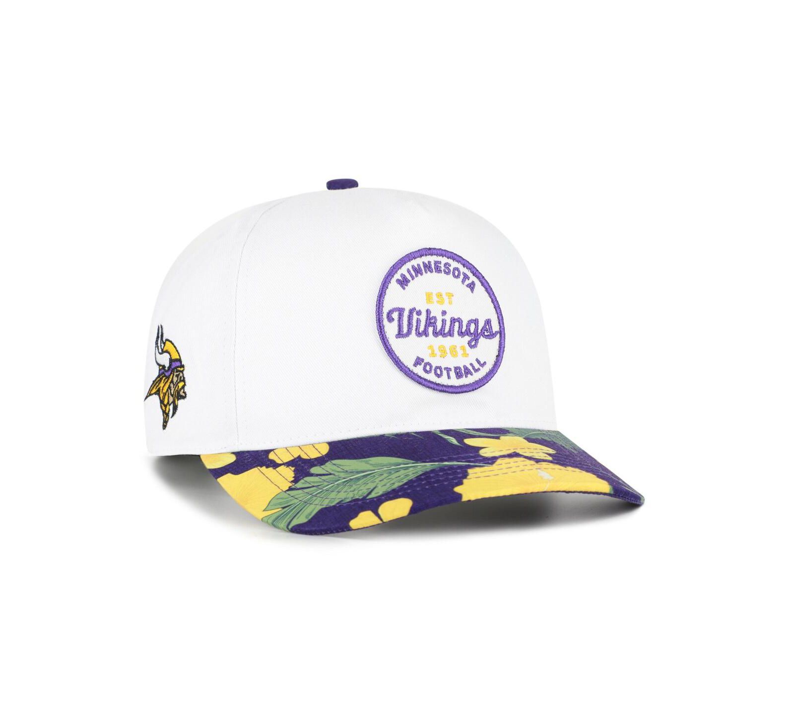 Мужская белая/фиолетовая кепка '47 Brand Minnesota Vikings Beach Side Hitch регулируемая