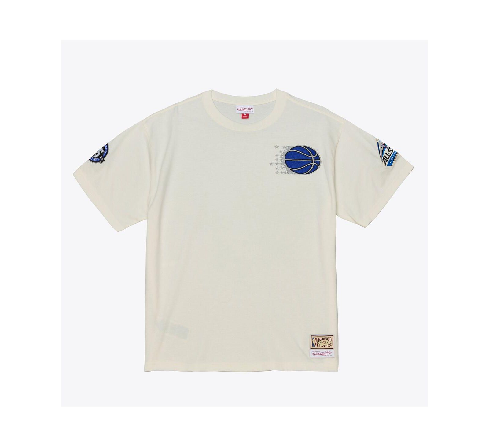 Mitchell & Ness Мужская футболка Orlando Magic Hardwood Classics Premium, кремовая