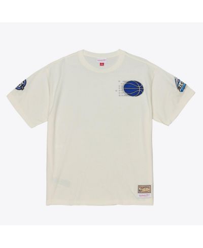 Mitchell & Ness Мужская футболка Orlando Magic Hardwood Classics Premium, кремовая