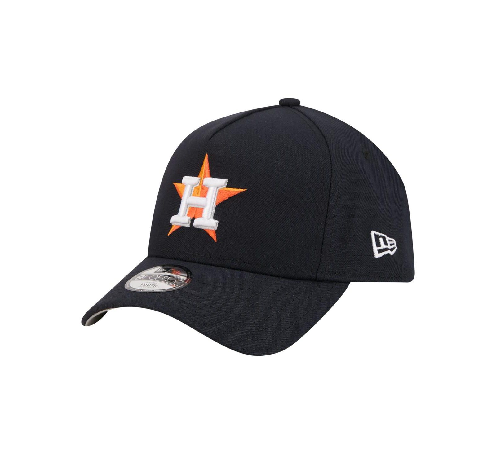 Детская регулируемая кепка New Era Big Boys and Girls Navy Houston Astros 9FORTY A-Frame