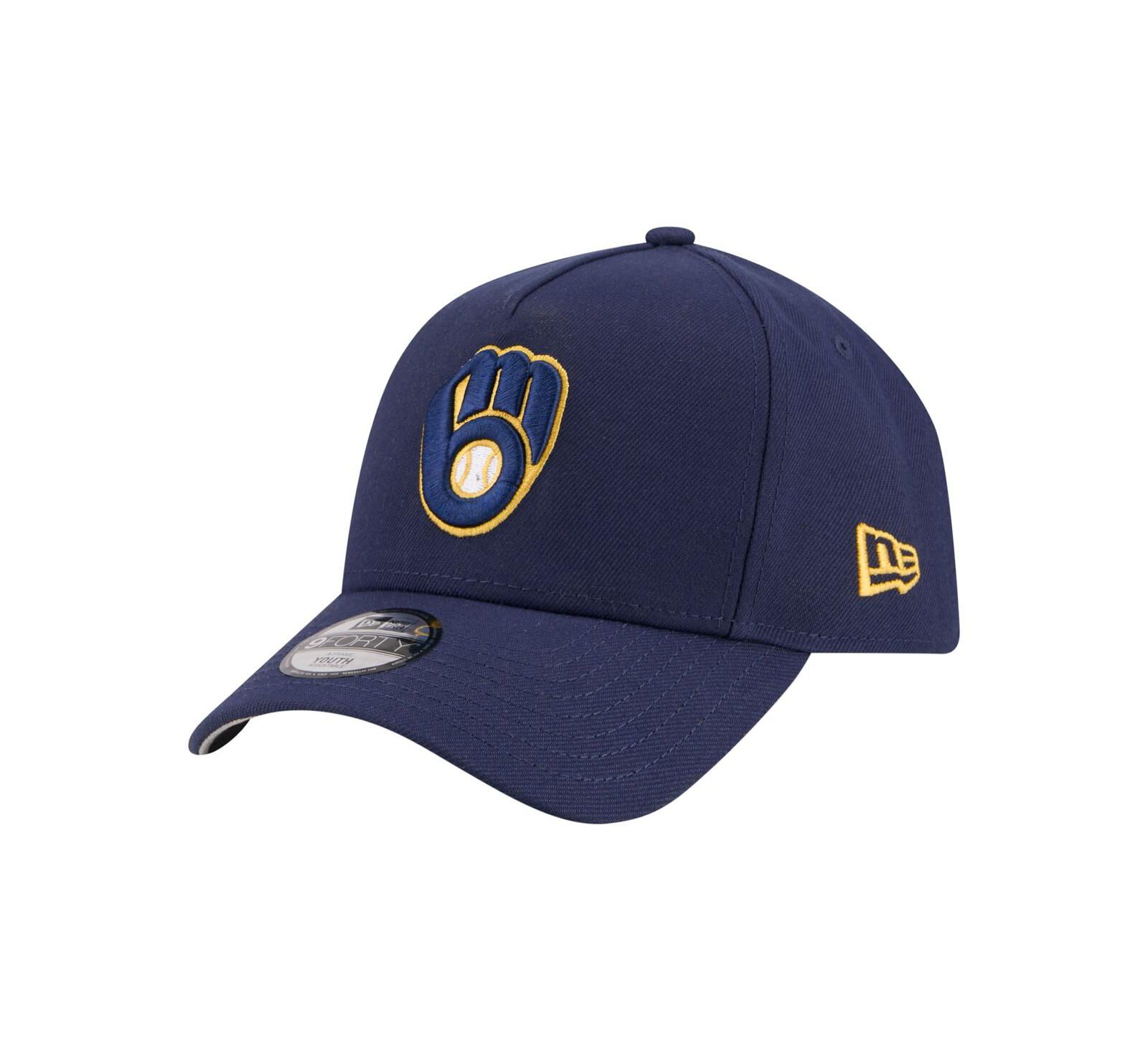 Детская кепка New Era Milwaukee Brewers 9FORTY A-Frame Adjustable Navy