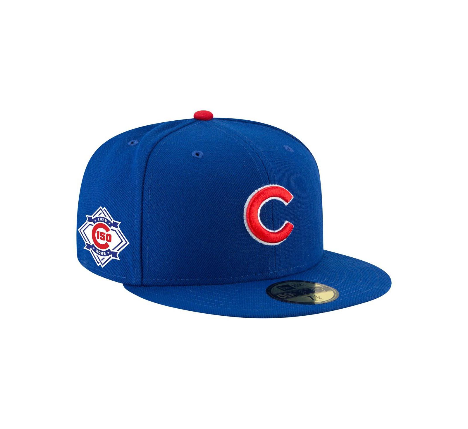 New Era Men's Royal Chicago Cubs 150th Anniversary 59FIFTY Fitted Hat