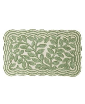 Laura Ashley Scalloped Skid Resistant Accent Rug, 26" x 45"