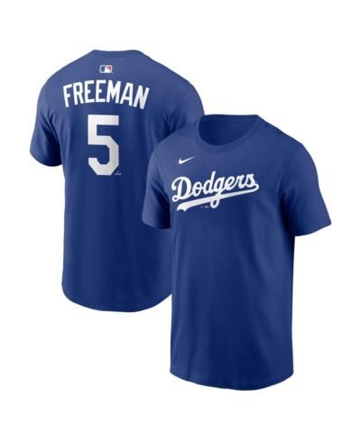 Мужская футболка Nike Freddie Freeman Royal Los Angeles Dodgers Home Name & Number