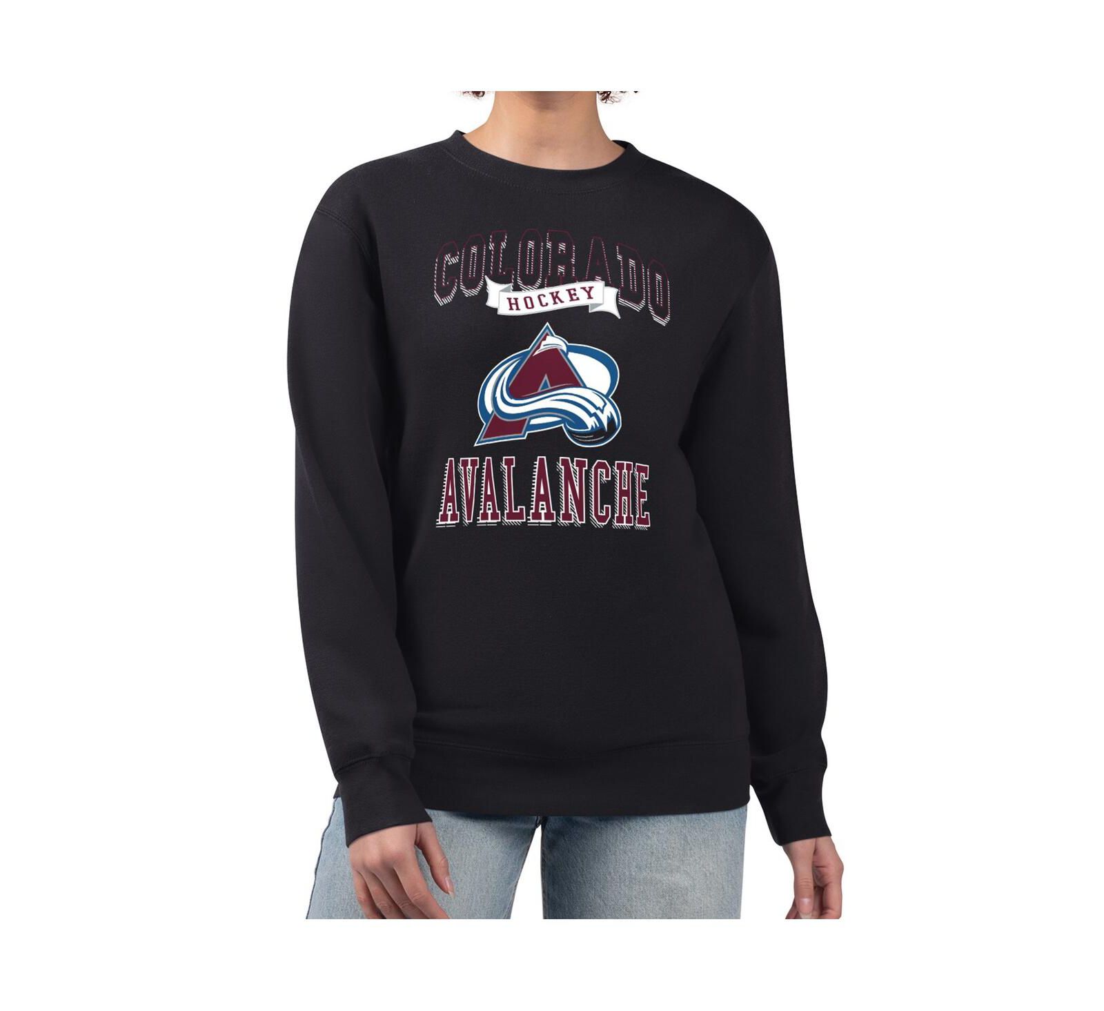 Женский флисовый свитшот G-III 4Her by Carl Banks с логотипом команды Colorado Avalanche