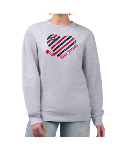 Женская толстовка G-III 4Her by Carl Banks Columbus Blue Jackets с графическим принпитом