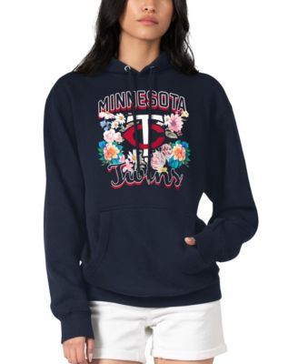 G-III 4Her by Carl Banks Женский Navy Minnesota Twins Flowers Graphic Pullover Hoodie