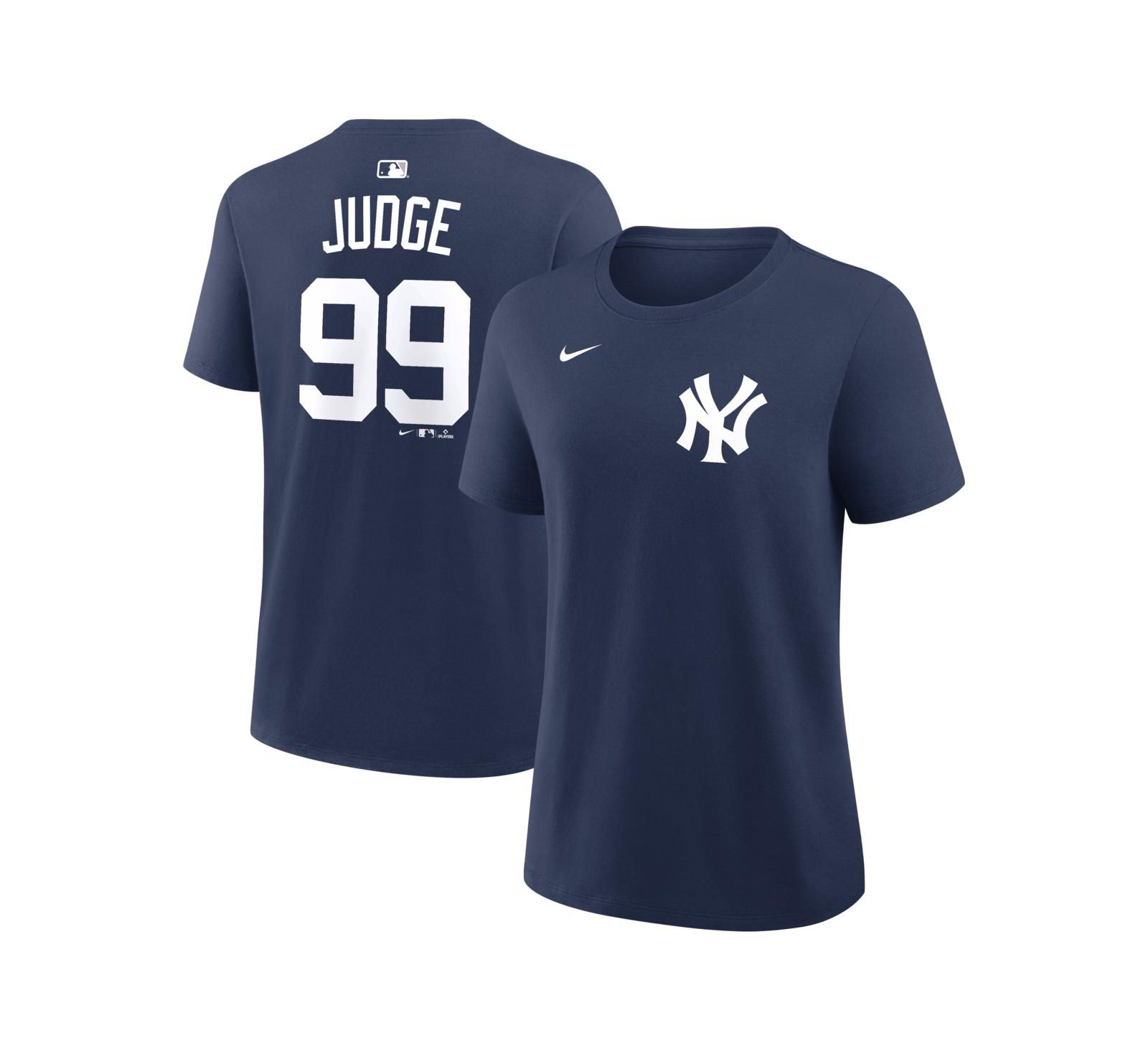 Nike Women's Aaron Judge Navy New York Yankees Name & Number T-Shirt