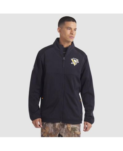 Fanatics Men's Black Pittsburgh Penguins Authentic Pro Rink Full-Zip Jacket