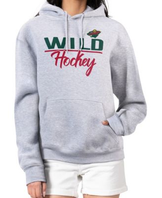 G-III 4Her by Carl Banks Женский флисовый худи Minnesota Wild Team Sport Tri-Blend Heather Gray