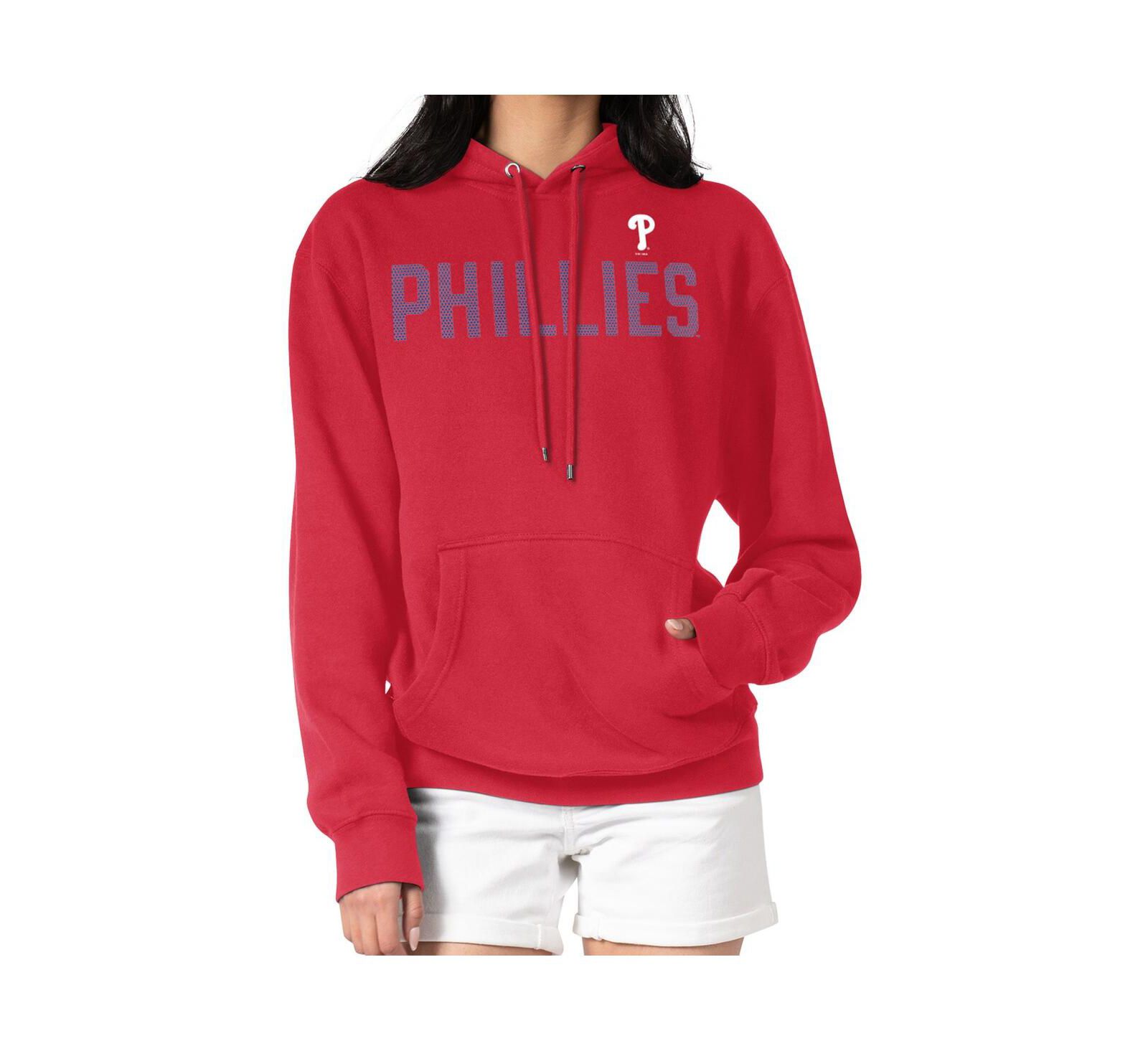 Толстовка G-III 4Her by Carl Banks Women's Red Philadelphia Phillies Dot Print Pullover Hoodie