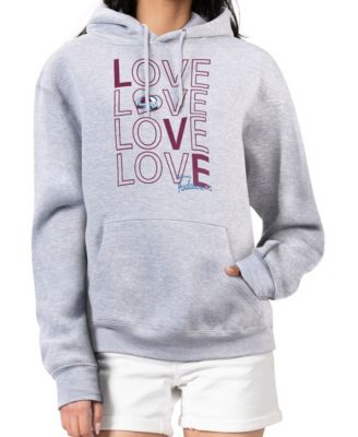 Женский флисовый худи G-III 4Her by Carl Banks Gray Colorado Avalanche Hockey Love