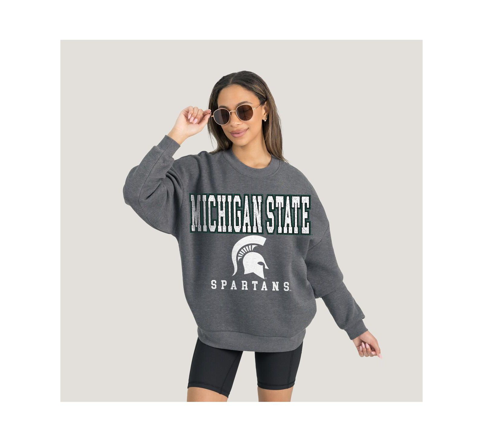 Gameday Couture Women's Michigan State Spartans Fleece Pullover толстовка оверсайз